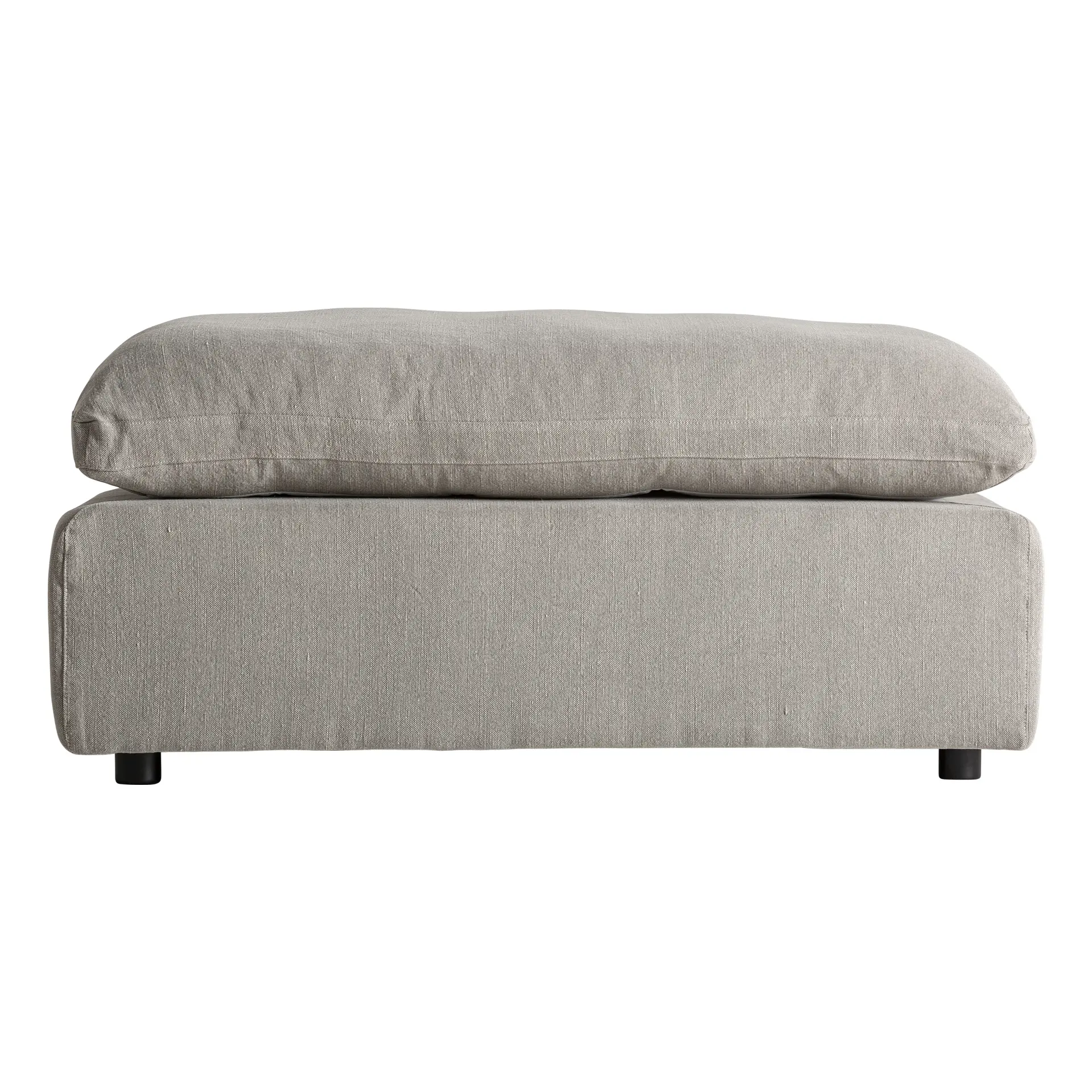 Living - Suport de Picioare Modul Canapea din In și Spuma Gri, 112x80x46cm, VicalHome 38883 VicalHome 38883